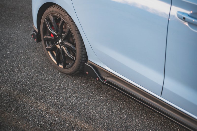 Maxton Seitenschweller Ansatz + Flaps  V.5 Hyundai I30 N Mk3 / Mk3 FL Hatchback/Fastback HY-I30-3-N-SD5G+S