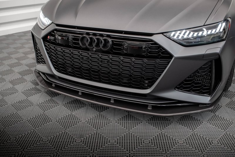 Maxton Carbon Fiber Front Ansatz für Audi RS6 C8 / RS7 C8 CF-AU-RS6-C8-FD1-245-P