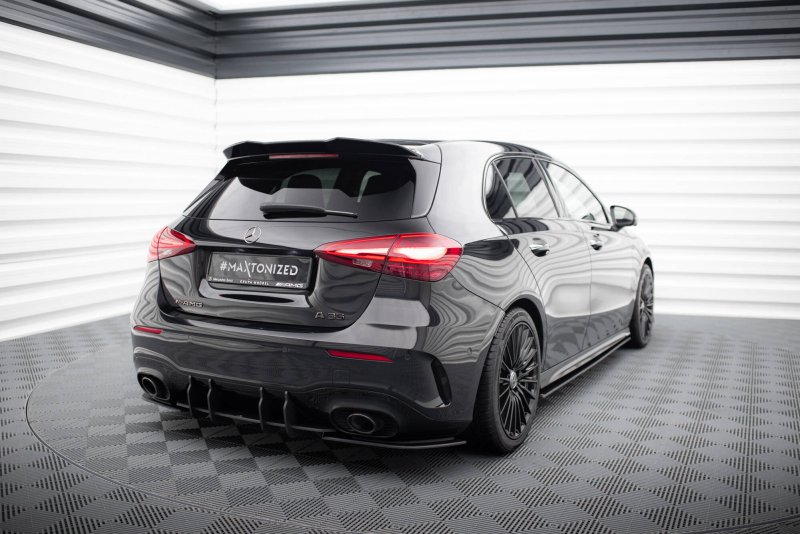 Maxton Street Pro Heck Ansatz Flaps Diffusor Mercedes-AMG A35 Hatchback W177 MEA177F35CNC-RSD1BRB