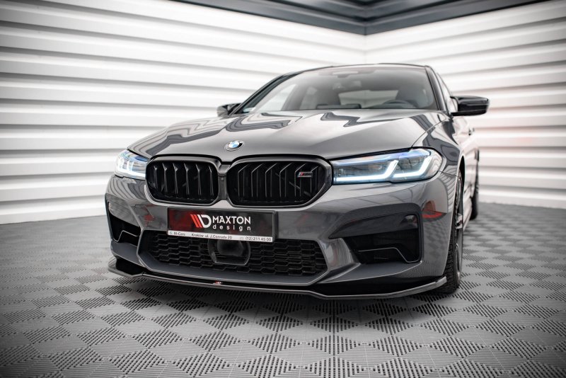 Maxton Front Ansatz V.2 für BMW M5 F90 Facelift schwarz Hochglanz BM-5-90F-M-FD2-G