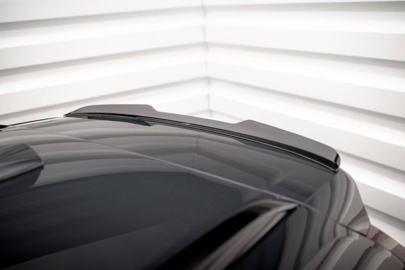 Maxton Spoiler CAP für Volvo XC90 R-Design Mk2 Facelift schwarz Hochglanz VO-XC90-2F-RDESIGN-CAP1-G