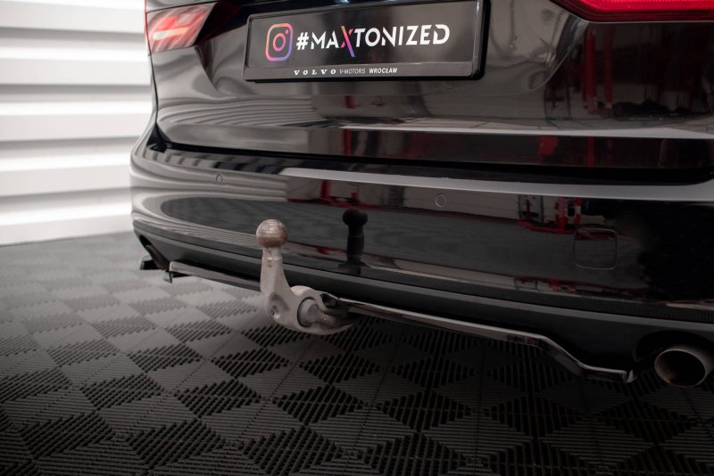 Maxton Mittlerer Diffusor Heck Ansatz DTM Look für V.2 Volvo V90 Mk2 schwarz Hochglanz VO-V90-2-RD2G+RD1-G