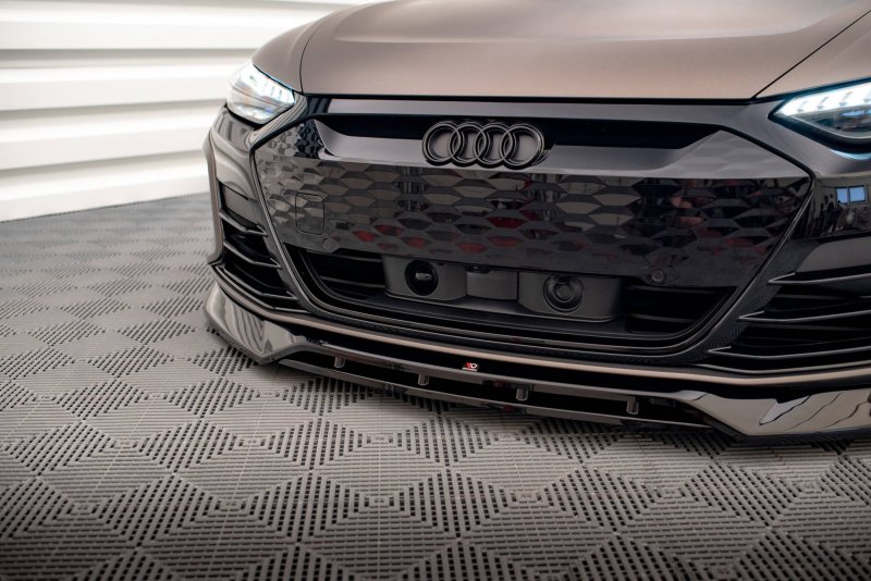 Maxton Front Ansatz V.3 für Audi e-Tron GT / RS GT Mk1 schwarz Hochglanz AU-ETRON-1-RS-FD3G+FD3R-G