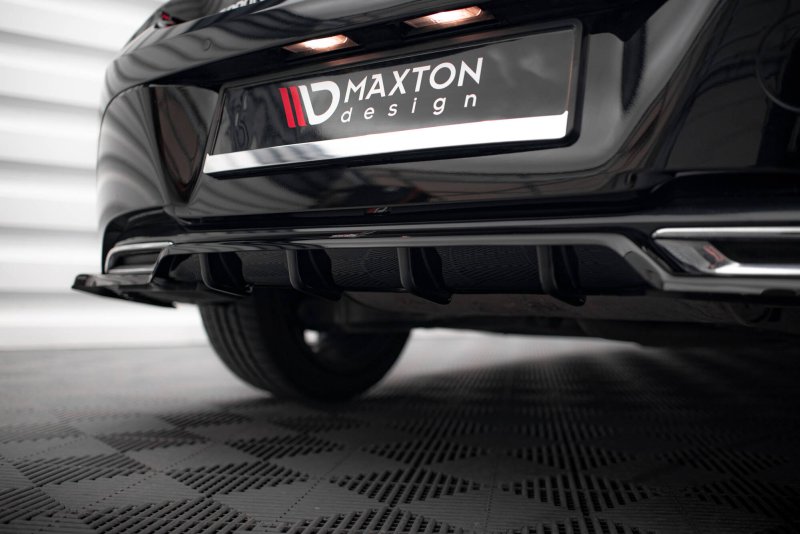 Maxton Mittlerer Cup Diffusor Heck Ansatz Toyota Corolla Hatchback Mk12 schwarz Hochglanz TO-CO-12-HB-RD2G+RD3-G