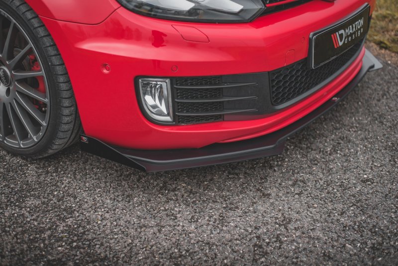Maxton Flaps Volkswagen Golf GTI Mk6 schwarz Hochglanz VWGO6GTICNC-FSF1-G