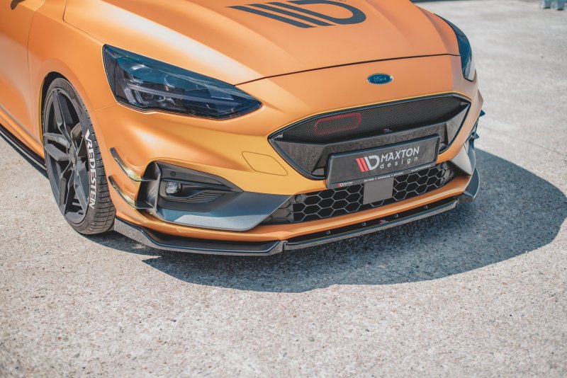 Maxton Front Ansatz V.7 für Ford Focus ST / ST-Line Mk4 schwarz Hochglanz FO-FO-4-ST-FD1-G
