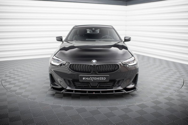 Maxton Front Ansatz V.2 BMW 2 Coupe G42 schwarz Hochglanz BM-2-G42-FD2-G