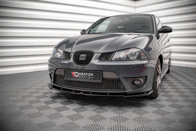 Maxton Front Ansatz V.1 für Seat Ibiza Cupra Mk3 schwarz Hochglanz SE-IB-3-CU-FD1-G