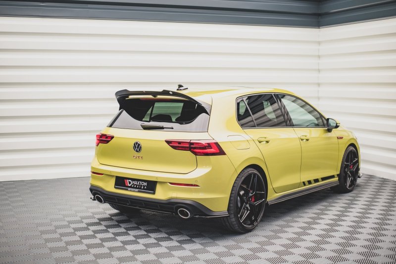 Maxton Mittlerer Diffusor Heck Ansatz für Volkswagen Golf 8 GTI Clubsport schwarz Hochglanz VW-GO-8-GTI-CS-RD1-G