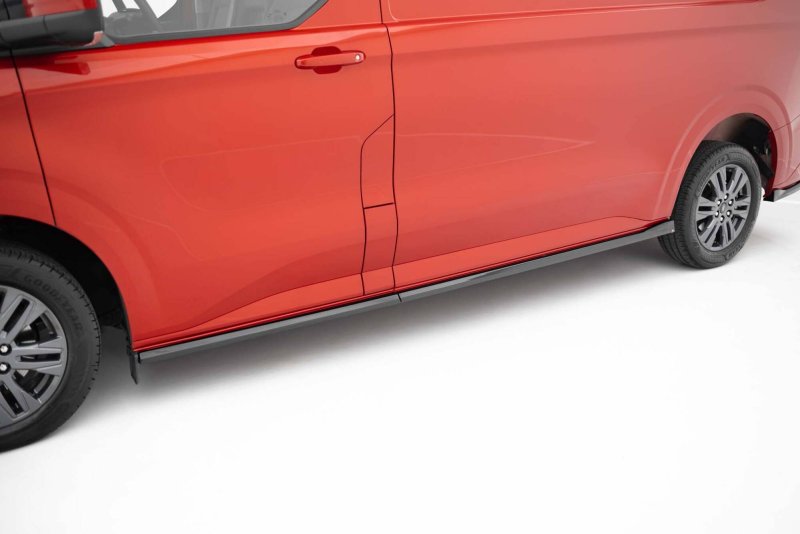 Maxton Seitenschweller Ansatz Ford Transit Custom L2 / Tourneo Custom L2 Mk2 schwarz Hochglanz FO-TRC-2-SD1A+B-G
