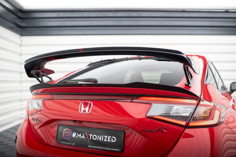 Maxton Niedriger Spoiler CAP für Honda Civic Type-R Mk 11 schwarz Hochglanz HO-CI-11-TYPE-R-CAP2-G