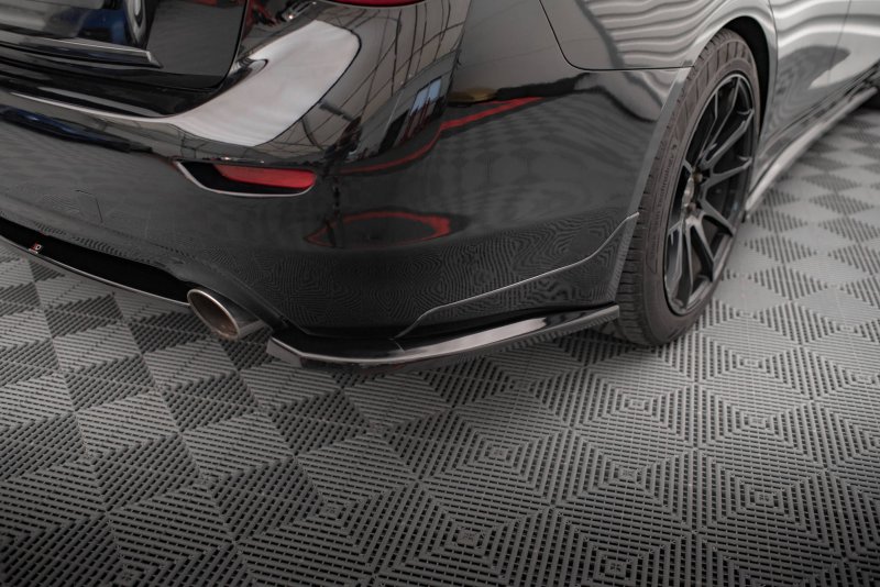 Maxton Heck Ansatz Flaps Diffusor für Infiniti Q50 S Mk1 schwarz Hochglanz IN-Q50S-1-RSD1-G