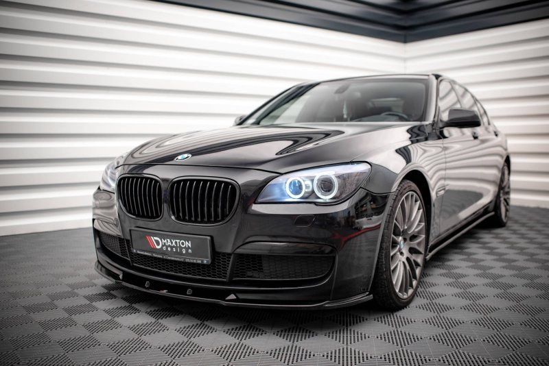 Maxton Front Ansatz V.2 für BMW 7 M-Paket F01 schwarz Hochglanz BM-7-01-MPACK-FD2-G