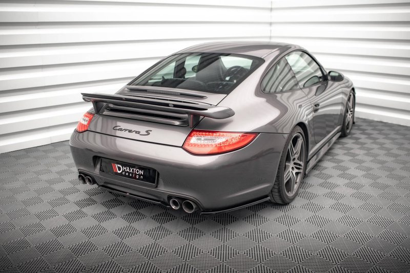 Maxton Heck Ansatz Flaps Diffusor für Porsche 911 Carrera / Carrera GTS 997 Facelift schwarz Hochglanz PO-911-997F-CA-S-RSD1-G