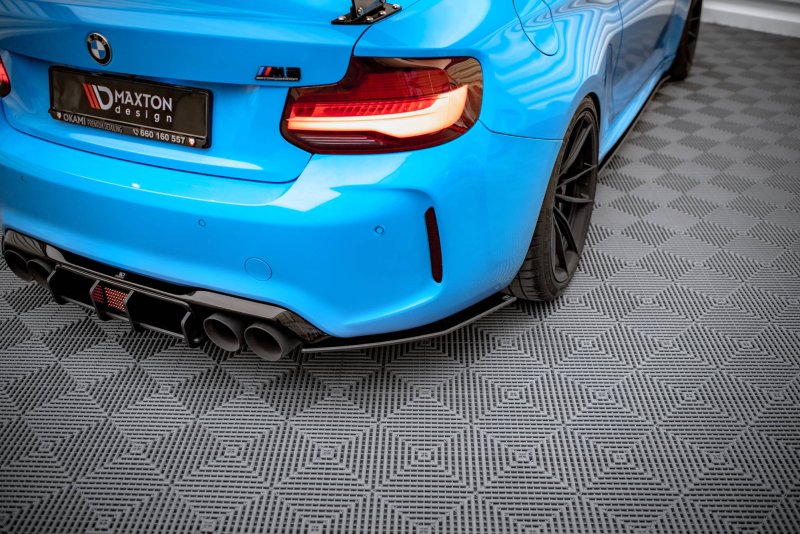 Maxton Street Pro Heck Ansatz Flaps Diffusor für BMW M2 F87 BM287MCOMPCNC-RSD1BRB