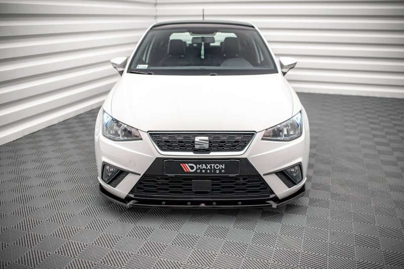 Maxton Front Ansatz V.1 für Seat Ibiza FR/ Standard Mk5 schwarz Hochglanz SE-IB-5-FD1-G