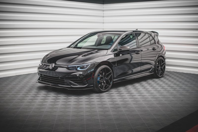 Maxton Front Ansatz V.3 für Volkswagen Golf R Mk8 schwarz Hochglanz VW-GO-8-R-FD3-G