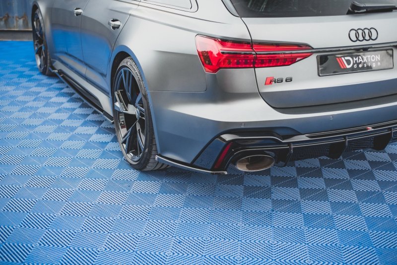Maxton Heck Ansatz Flaps Diffusor V.2 für Audi RS6 C8 / RS7 C8 schwarz Hochglanz AU-RS6-C8-RSD2-G