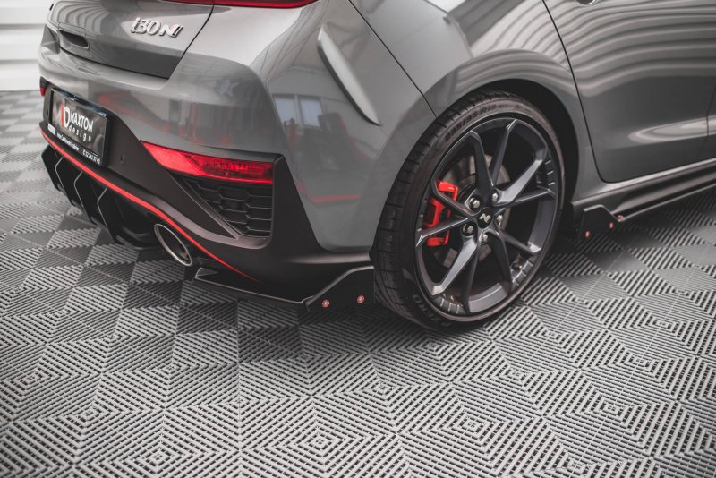 Maxton Heck Ansatz Flaps Diffusor +Flaps für V.1 Hyundai I30 N Hatchback Mk3 Facelift HY-I30-3F-N-RSD1G+RS