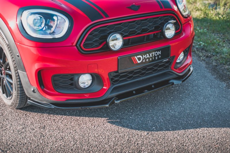 Maxton Front Ansatz V.1 für Mini Countryman Mk2 F60 JCW schwarz Hochglanz MC-CO-2-JCW-FD1-G