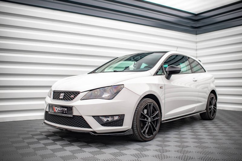 Maxton Front Ansatz V.1 Seat Ibiza FR SC Mk4 Facelift schwarz Hochglanz SE-IB-4F-FR-SC-FD1-G