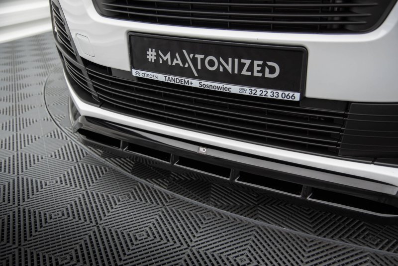 Maxton Front Ansatz Citroen Jumpy Mk3 schwarz Hochglanz CI-JU-3-FD1G+FD1R-G
