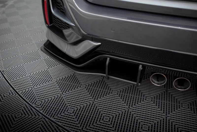 Maxton Street Pro Heck Ansatz Flaps Diffusor für Honda Civic Sport Mk 10 Facelift HOCI10SPORTCNC-RSD1B+BRBI