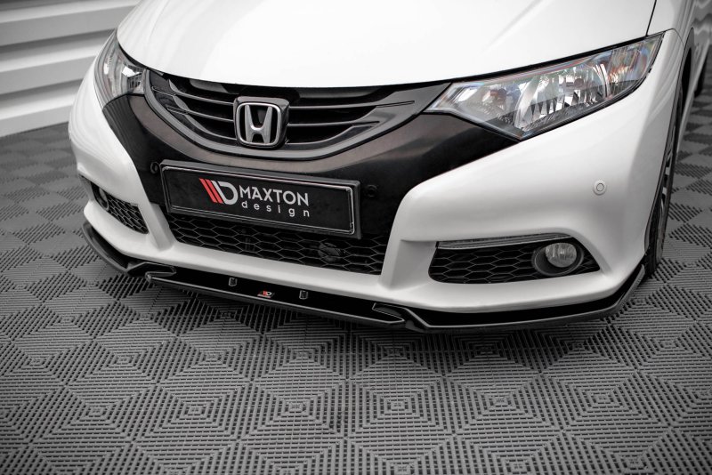 Maxton Front Ansatz V.2 für Honda Civic Mk9 schwarz Hochglanz HO-CI-9-K-FD2-G