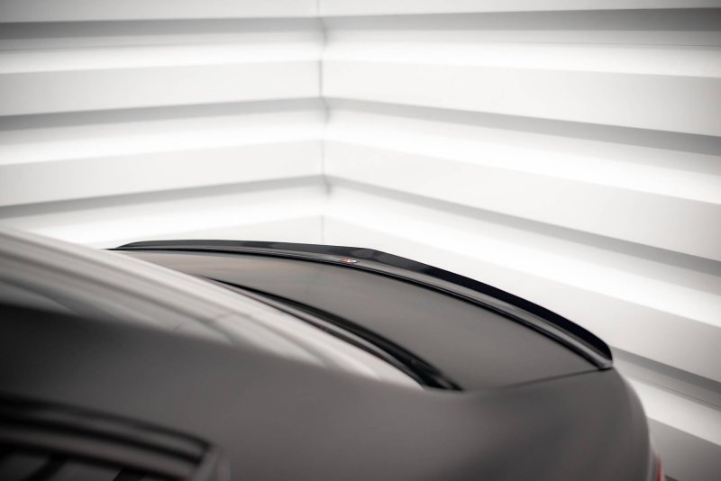 Maxton Spoiler CAP für Mercedes-Benz C Limousine W204 / C Coupe C204 schwarz Hochglanz ME-C-204F-AMGLINE-CAP1-G