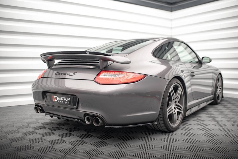 Maxton Spoiler CAP für Porsche 911 Carrera / Carrera GTS 997 Facelift schwarz Hochglanz PO-911-997F-CA-S-CAP1-G
