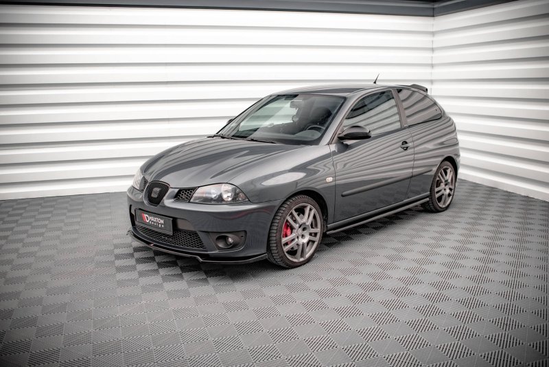 Maxton Seitenschweller Ansatz für Seat Ibiza Cupra Mk3 schwarz Hochglanz SE-IB-3-CU-SD1-G