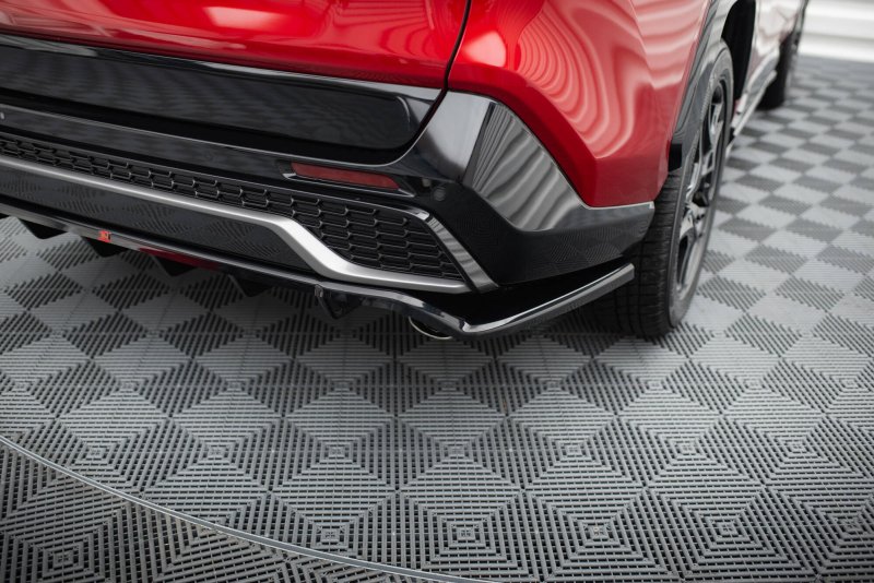 Maxton Mittlerer Cup Diffusor Heck Ansatz Toyota RAV4 GR Sport Mk5 schwarz Hochglanz TO-RAV4-5-GRSPORT-RD1G+RD2-G