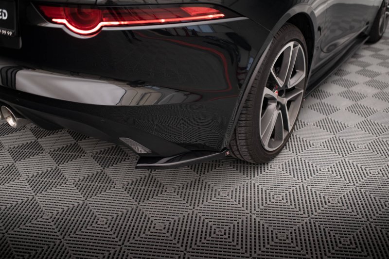 Maxton Heck Ansatz Flaps Diffusor für Jaguar F-Type Mk1 Facelift schwarz Hochglanz JA-F-TYPE-1F-RSD1-G