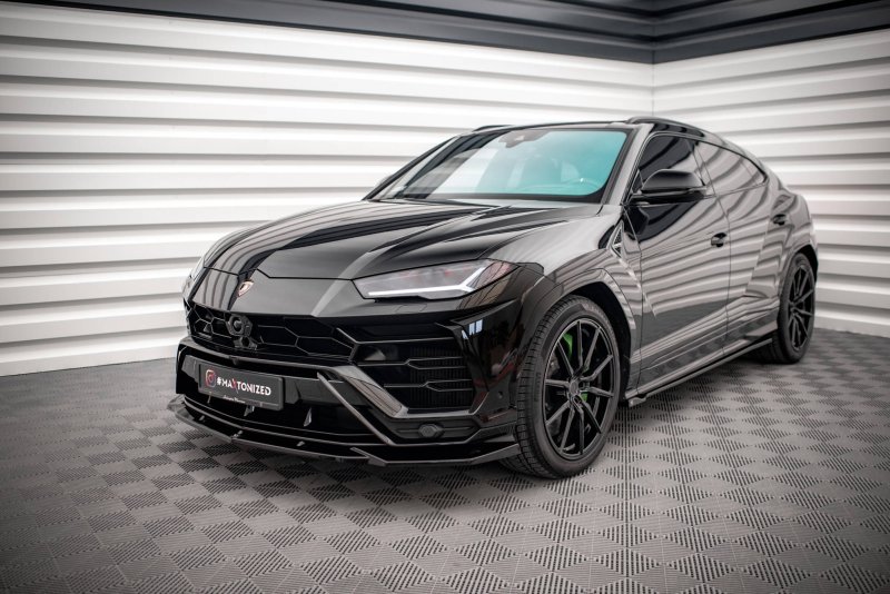 Preview: Maxton Front Ansatz V.2 Lamborghini Urus Mk1 schwarz Hochglanz LA-UR-1-FD2G+FD2RG+BR-G
