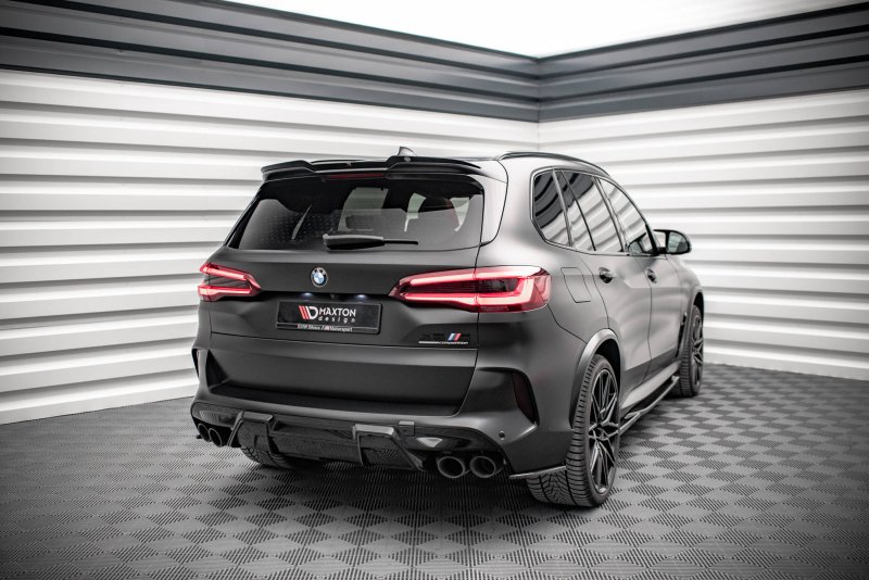 Maxton Heck Ansatz Flaps Diffusor für BMW X5M F95 schwarz matt BM-X5M-05-RSD1-T