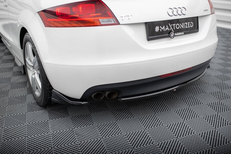 Maxton Heck Ansatz Flaps Diffusor Audi TT 8J schwarz Hochglanz AU-TT-2-RSD1-G
