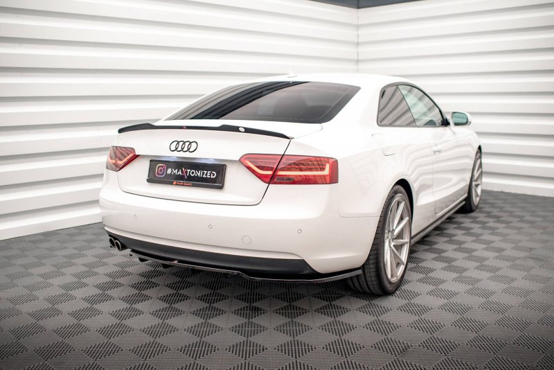 Maxton Spoiler CAP V.2 für Audi A5 / A5 S-Line / S5 Coupe 8T schwarz Hochglanz AU-A5-1F-CAP1-G