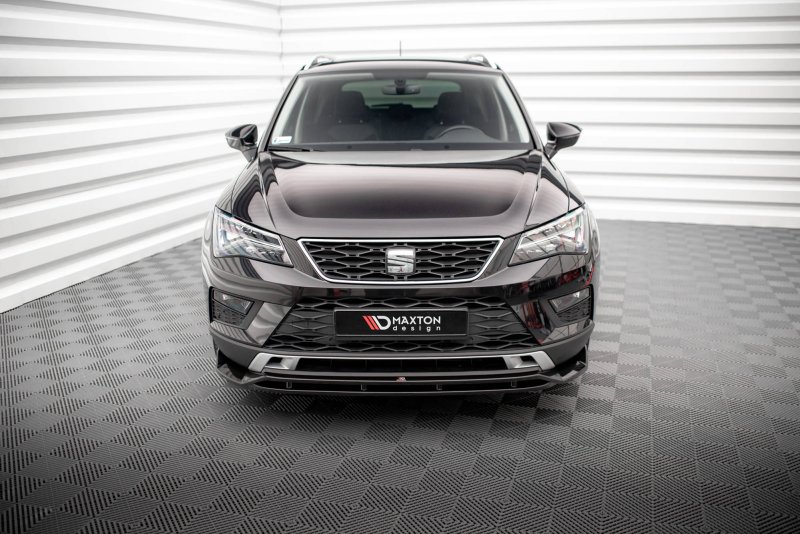 Maxton Front Ansatz für Seat Ateca Mk1 schwarz Hochglanz SE-AT-1-FD1G+FD1R-G