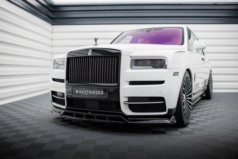 Preview: Maxton Front Ansatz Rolls Royce Cullinan schwarz Hochglanz RR-CU-1-FD1G+FD1R-G