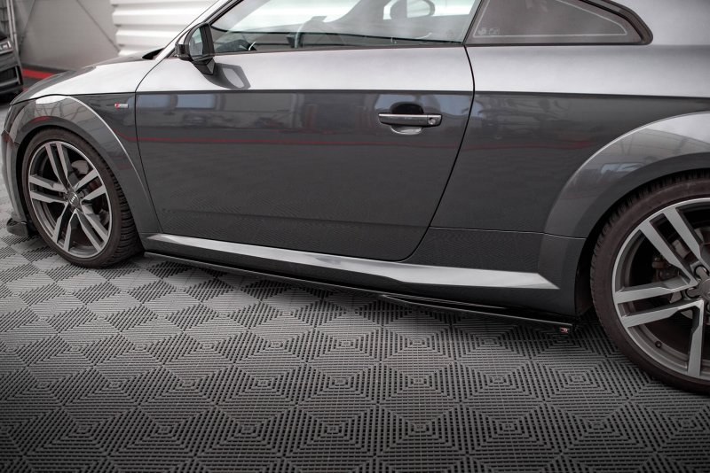 Maxton Seitenschweller Ansatz Audi TT S-Line 8S schwarz Hochglanz AU-TT-3-SLINE-SD1-G