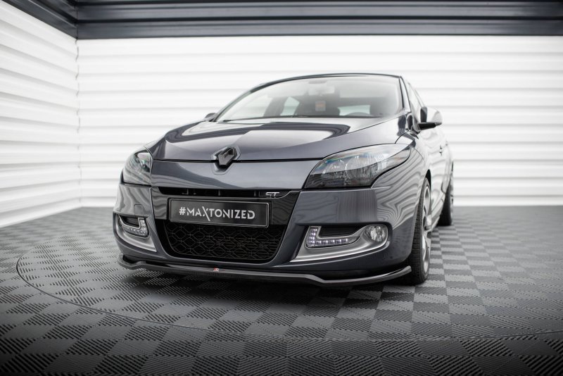 Maxton Front Ansatz V.1 Renault Megane GT Mk3 Facelift schwarz Hochglanz RE-ME-3-GT-FD1-G