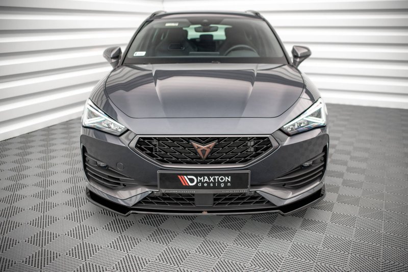 Maxton Front Ansatz V.2 für Cupra Leon schwarz Hochglanz CU-LE-1-FD2-G