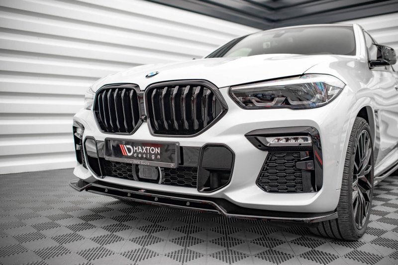 Maxton Front Ansatz V.2 für BMW X6 M-Paket G06 schwarz Hochglanz BM-X6-06-MPACK-FD2G+FD2R-G