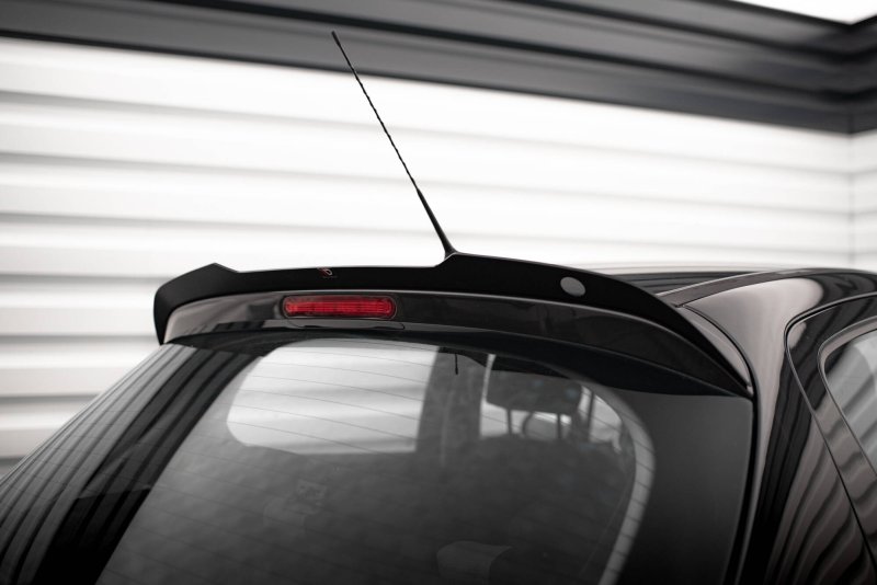 Maxton Spoiler CAP Abrisskante Peugeot 207 Sport schwarz Hochglanz PE-207-SPORT-CAP1-G