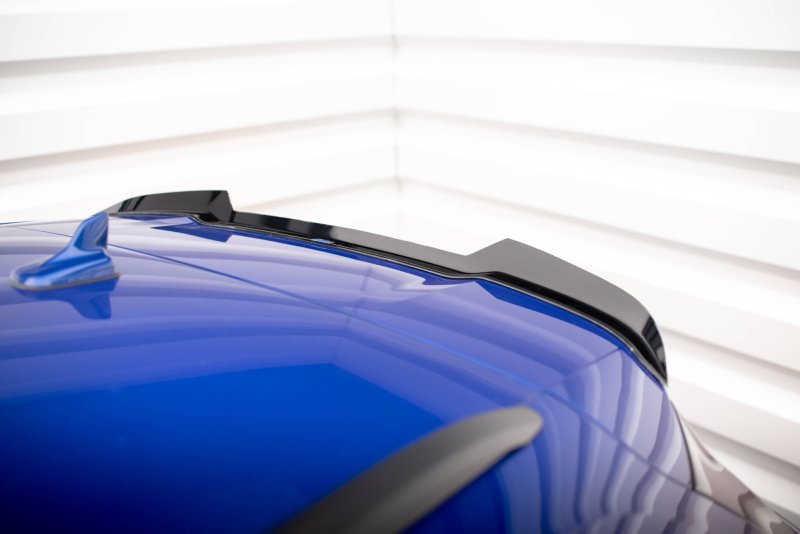 Maxton Spoiler CAP für Audi Q5 S-Line SUV Mk2 Facelift schwarz Hochglanz AU-Q5-2F-SLINE-CAP1-G