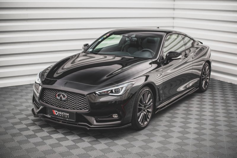 Maxton Front Ansatz für Infiniti Q60 S Mk2 schwarz Hochglanz IN-Q60S-2-FD1-G