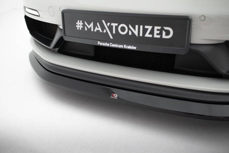 Maxton Front Ansatz V.1 Porsche 718 Cayman GTS 982c schwarz Hochglanz PO-CA-718-GTS-FD1-G
