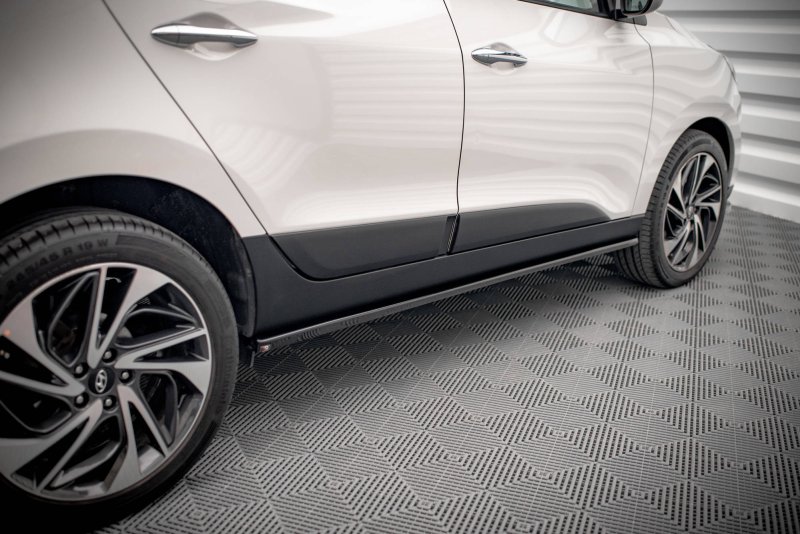 Maxton Seitenschweller Ansatz für Hyundai ix35 Mk1 schwarz Hochglanz HY-IX35-1-SD1-G