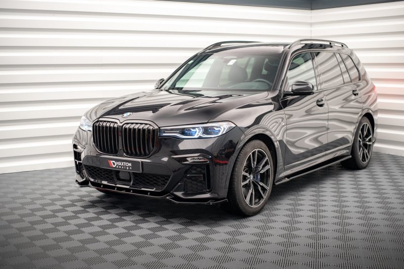 Maxton Front Ansatz V.3 für BMW X7 M G07 schwarz Hochglanz BM-X7-07-M-FD3-G