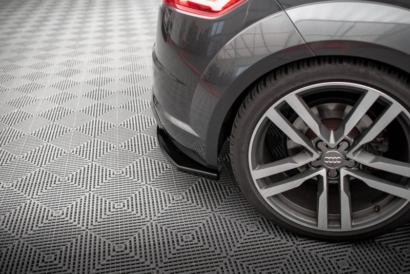 Maxton Heck Ansatz Flaps Diffusor V.2 Audi TT S-Line 8S schwarz Hochglanz AU-TT-3-SLINE-RSD2-G